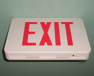 New led exit sign / battery back-up / , E3R