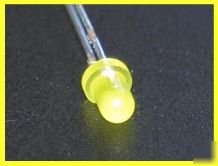 New ten standard 3MM yellow leds with resistors - brand 