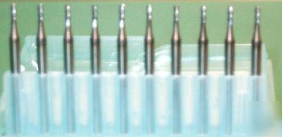 1/16 4 flute carbide end mill endmill uncoated (qty 10)