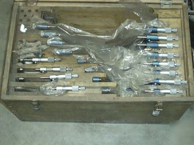 12 piece outside micrometer set w/standards