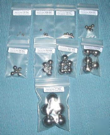 45 pcs chrome steel bearing ball assortment 1/8