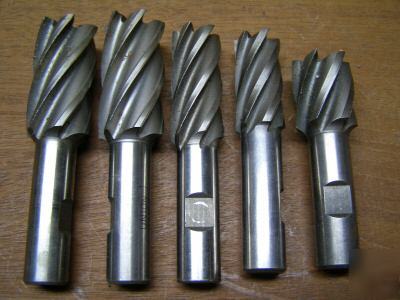 5PC end mills cutter end millings union morse bttlfd