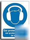 Ear protection sign-adh.vinyl-300X400MM(ma-023-am)