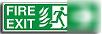 Fire exit (rm) right sign-adh.vinyl-600X200MM(sa-056-at
