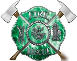 Firefighter decal reflective 2