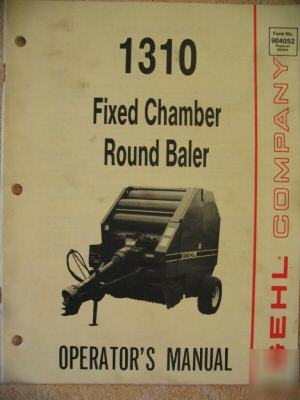 Gehl 1310 fixed chamber round baler operator manual