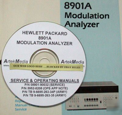 Hp 8901A four manual set (service, ops, apps, cal) 