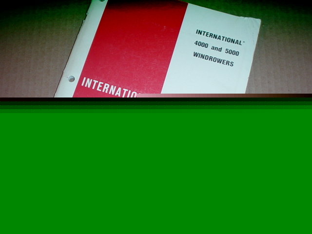 Ih 5000 4000 windrower operator manual