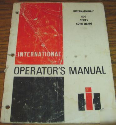 Ih 615-915 combine 810 grain header operator's manual