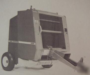 John deere 330 round baler operator's manual