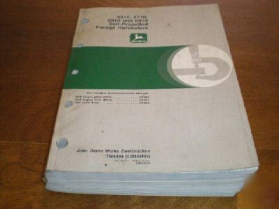John deere 6610 6710 6810 6910 forage harvester manual