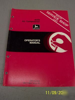 John deere dealer service manual A250 air compressor