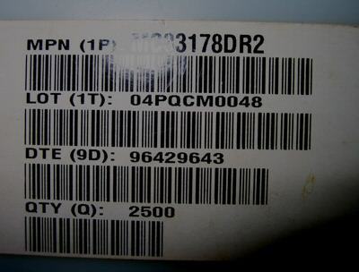 MC33178DR2 op amp ic 8-soic t/r motorola 4500PCS