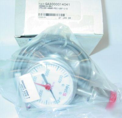 Millipore / span 0-4000PSI high purity pressure gauge