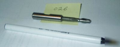 New 2-flute ext end mill; ; 1/4