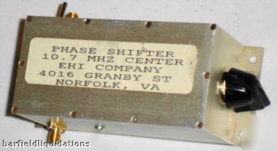 Phase shifter 10.7 mhz center