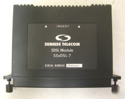 Sunrise telecom sdsl module ssxdsl-7 sunset mtt & xdsl