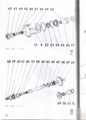 Zetor 7711 7745 tractor workshop manual set