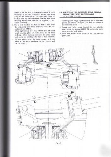 Zetor 7711 7745 tractor workshop manual set