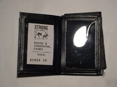 Strong dress double id flip out style case black 