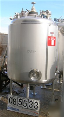 Used: precision stainless reactor, 400 gallon, 316L sta
