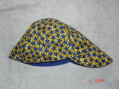 Welding cap beanie style reversible - blue star