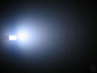 50PCS 5MM white superbright diffused leds