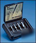 7 pc power drill screw extractor combo #5-1/2 w/case