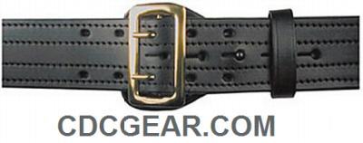 Boston leather sam browne belt- basketweave/brass 36