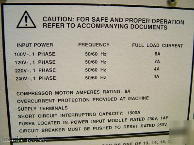 Brooks automation cryotiger compressor T1102-01-290-14