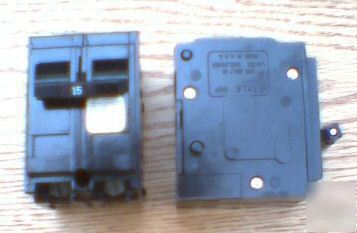 Crouse hinds 15 amp 2 pole mp MP215 circuit breaker