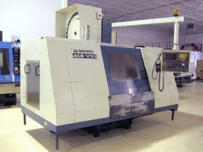 Daewoo ace-V50 cnc vertical machining center mill fanuc