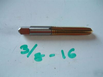 New 3/8-16 vermont plug tap tin hs 4 flute