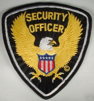 New brand security officer shoulder patch 
