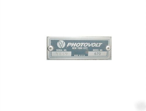 Photovolt reflection meter model 760 plus 2 lamps