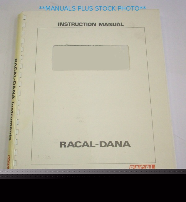 Racal / dana 6000 series service manual - $5 shipping 