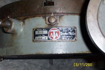 Troyke R15 rotary table for bridgeport milling machine