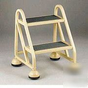 Two step stop step aluminum ladder 21 x 19 3/4 x 22 3/4