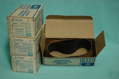 Wetordry, cloth belts, 3M trimite, 400X, (lot of 20)