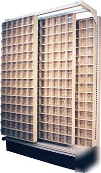 Wise slide tip 720 bin part storage system steel frame