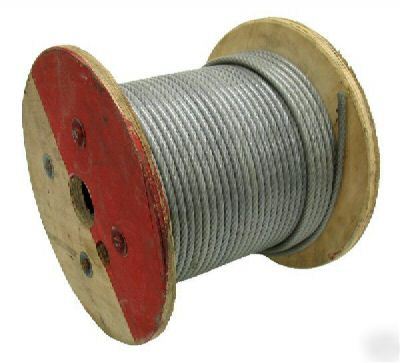 Wire rope vinyl pvc coated 250 ft 1/4