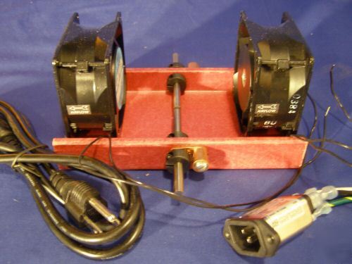  pure tungsten dual fan quenched tesla coil static gap