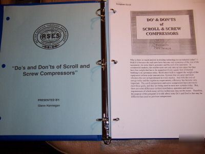 Rses do's & don'ts of scroll&screw compresssors manual
