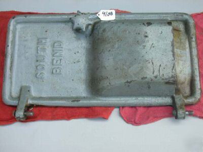 South bend 10L cast base pedestal front door