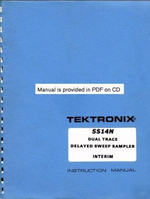 Tek 5S14N interim service/op manual in 2 res and A3+A4
