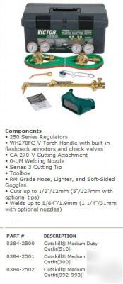 Victor 0384-2500 cutskill medium duty outfit (510)