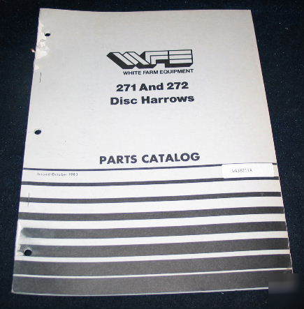 White 271 272 disc harrows