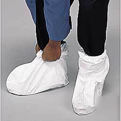 Wise disposable tyvek shoe cover tight seal elastic top
