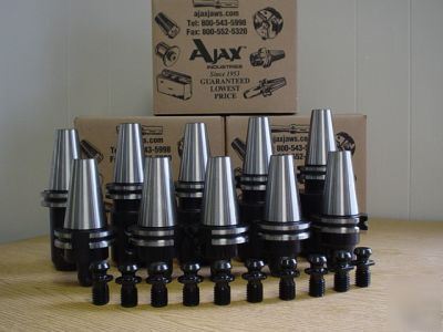 10 bison end mill holders &10 retention knob cat 40