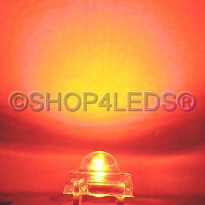 100 pcs 5MM 13000MCD super flux red led free resistor